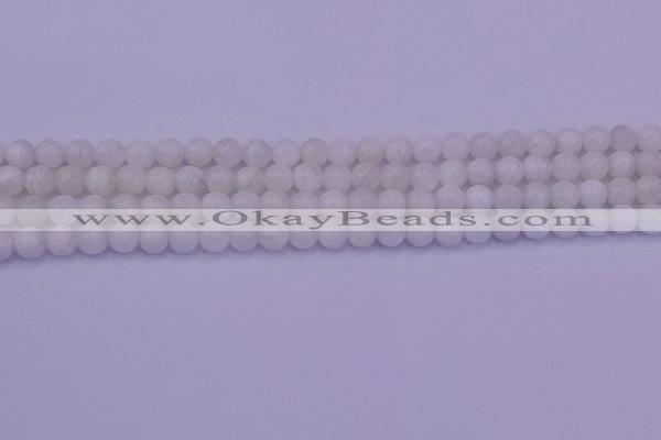 CMS641 15.5 inches 6mm round white moonstone beads wholesale