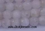 CMS662 15.5 inches 8mm faceted round white moonstone beads