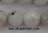 CMS804 15.5 inches 12mm faceted round white moonstone beads