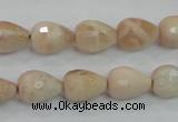 CMS89 15.5 inches 10*14mm faceted teardrop moonstone gemstone beads