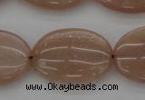 CMS964 15.5 inches 13*18mm oval A grade moonstone beads