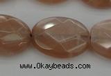 CMS968 15.5 inches 13*18mm faceted oval A grade moonstone beads