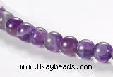 CNA01 6mm round AB grade natural amethyst quartz beads Wholesale