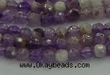 CNA1010 15.5 inches 4mm faceted round dogtooth amethyst beads