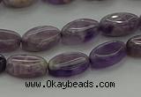 CNA1035 15.5 inches 6*10mm oval dogtooth amethyst beads wholesale