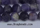 CNA1062 15.5 inches 8mm round matte dogtooth amethyst beads