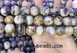 CNA1093 15.5 inches 18mm faceted round dogtooth amethyst beads