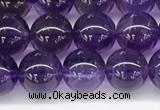 CNA1151 15.5 inches 6mm round natural amethyst gemstone beads