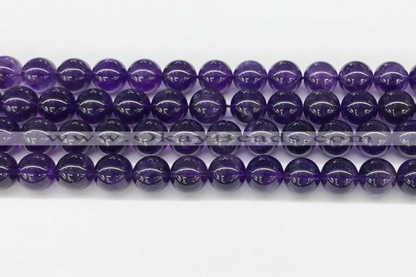 CNA1153 15.5 inches 10mm round natural amethyst gemstone beads