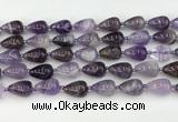 CNA1180 15.5 inches 11*16mm teardrop amethyst beads wholesale