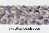 CNA1183 15.5 inches 14*14mm square amethyst beads wholesale