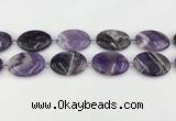 CNA1194 15.5 inches 25*35mm oval amethyst beads wholesale