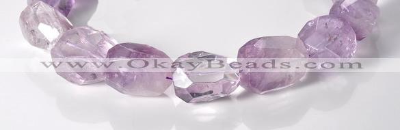 CNA17 15*28mm freeform A- grade natural amethyst beads Wholesale