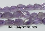 CNA200 15.5 inches 8*14mm faceted nugget natural amethyst beads