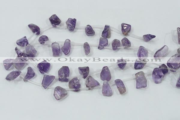 CNA205 15.5 inches 12*20mm natural amethyst gemstone chips beads