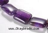 CNA22 13*18mm rectangle A- grade natural amethyst bead Wholesale