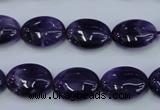 CNA275 15.5 inches 12*16mm oval natural amethyst beads wholesale