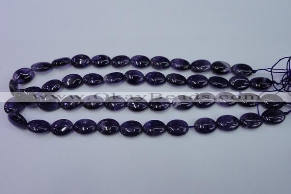 CNA275 15.5 inches 12*16mm oval natural amethyst beads wholesale