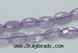 CNA328 15.5 inches 8*12mm faceted oval natural lavender amethyst beads