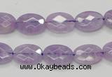 CNA329 15.5 inches 10*14mm faceted oval natural lavender amethyst beads