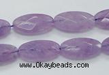 CNA334 15.5 inches 10*20mm faceted oval natural lavender amethyst beads