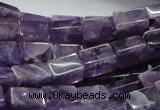 CNA36 15.5 inches 8*12mm cuboid grade AB natural amethyst beads