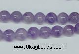 CNA401 15.5 inches 6mm round natural lavender amethyst beads