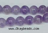 CNA403 15.5 inches 10mm round natural lavender amethyst beads