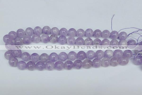 CNA404 15.5 inches 14mm round natural lavender amethyst beads