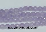 CNA421 15.5 inches 6mm faceted round natural lavender amethyst beads