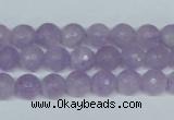 CNA422 15.5 inches 8mm faceted round natural lavender amethyst beads