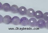 CNA423 15.5 inches 10mm faceted round natural lavender amethyst beads