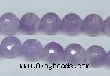 CNA424 15.5 inches 12mm faceted round natural lavender amethyst beads