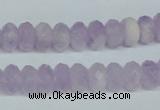 CNA428 6*10mm faceted rondelle natural lavender amethyst beads