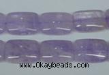 CNA440 15.5 inches 13*18mm rectangle natural lavender amethyst beads