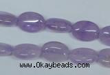 CNA444 15.5 inches 10*14mm oval natural lavender amethyst beads