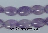 CNA446 15.5 inches 13*18mm oval natural lavender amethyst beads