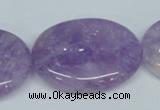 CNA451 15.5 inches 25*30mm oval natural lavender amethyst beads