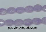 CNA453 15.5 inches 8*12mm faceted oval natural lavender amethyst beads