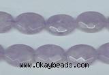 CNA455 15.5 inches 12*16mm faceted oval natural lavender amethyst beads