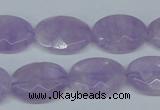 CNA456 15.5 inches 15*20mm faceted oval natural lavender amethyst beads