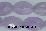 CNA458 15.5 inches 18*25mm faceted oval natural lavender amethyst beads