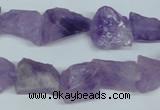 CNA468 15.5 inches 13*15mm nugget natural lavender amethyst beads