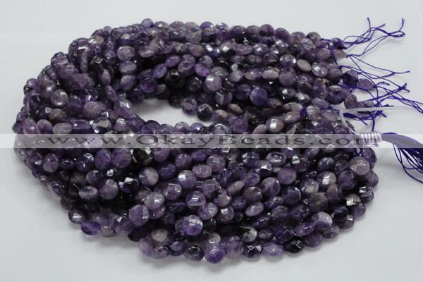 CNA56 15.5 inches 10mm faceted coin grade AB+ natural amethyst beads