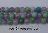 CNA651 15 inches 6mm round lavender amethyst & amazonite beads