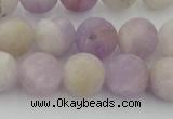 CNA673 15.5 inches 10mm round matte lavender amethyst beads