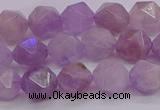 CNA693 15.5 inches 10mm faceted nuggets lavender amethyst beads