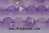 CNA731 15.5 inches 8mm faceted nuggets light lavender amethyst beads