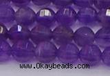 CNA751 15.5 inches 6mm faceted round natural amethyst beads