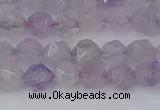 CNA761 15.5 inches 6mm faceted nuggets light lavender amethyst beads